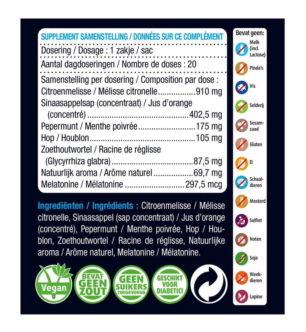Lucovitaal Melatonine Kruidenthee (20 zakjes) - image 2