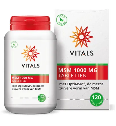 Vitals MSM zwavel 1000 mg (120 tabletten)