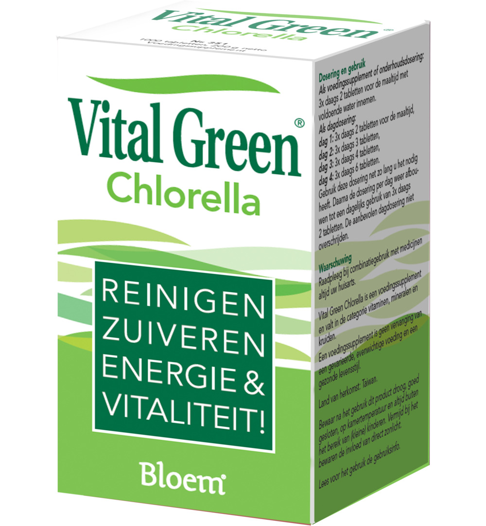 Bloem Chlorella Vitalgreen (600 tabletten)