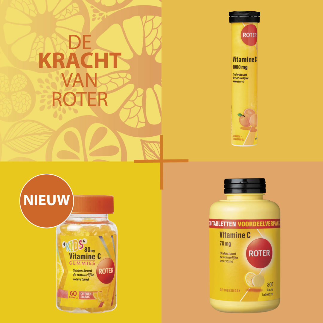 Roter Vitamine C Bruis 1000 mg abrikoos sinaasappel (20 bruistabletten) - image 5