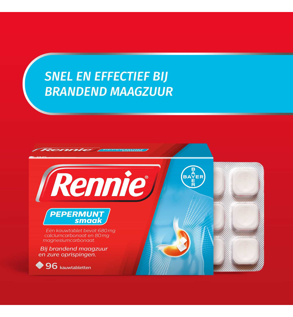 Rennie Pepermunt (96 kauwtabletten) - image 2