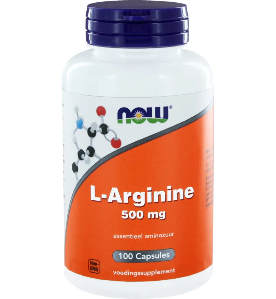 Now L-Arginine 500 mg (100 capsules)