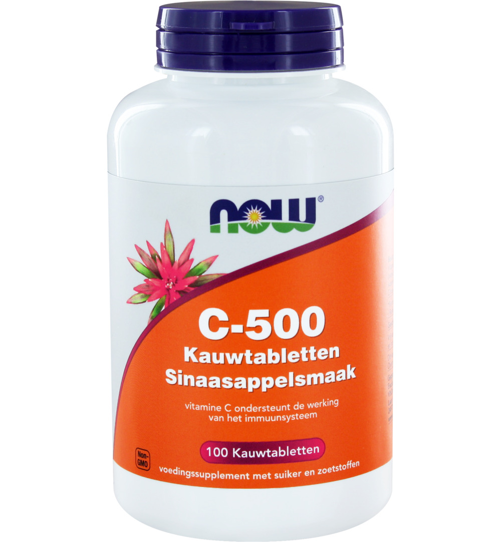 Now C-500 sinaasappelsmaak (100 kauwtabletten)