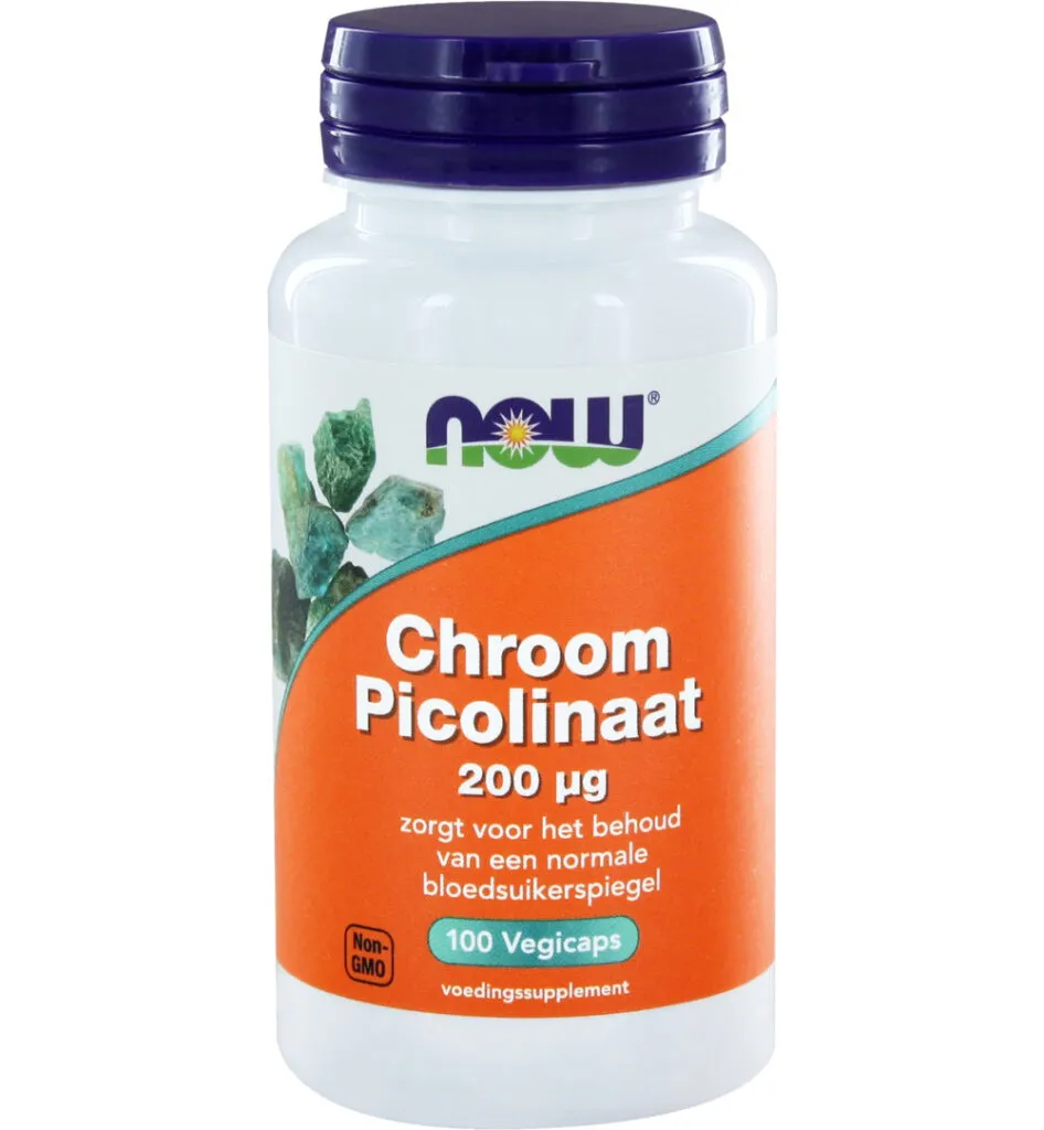 Now Chroom Picolinaat 200 Mcg (100 vega capsules)