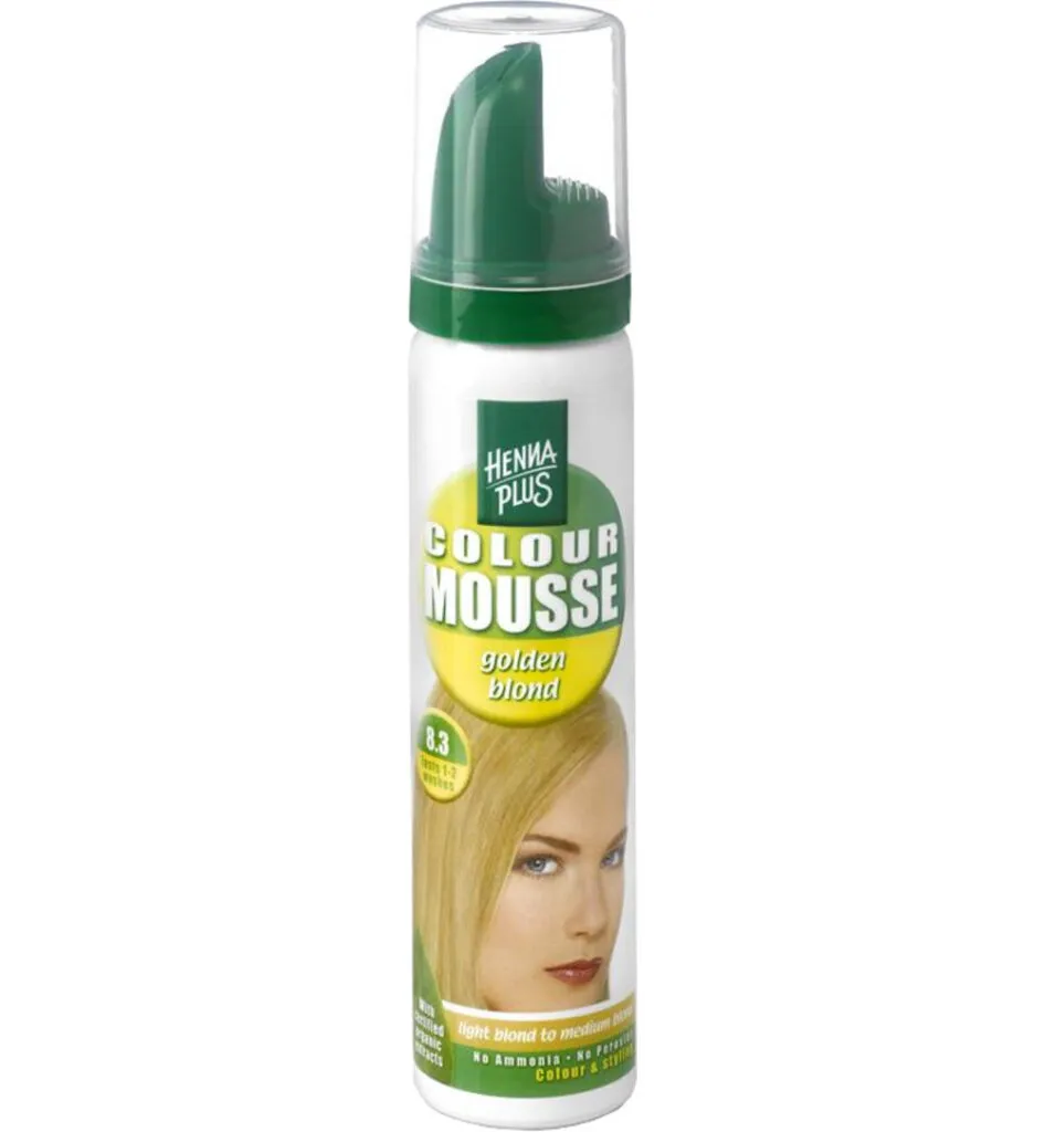 Hennaplus Colour mousse 8.3 golden blond (75 ml)