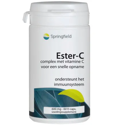 Springfield Ester-C gebufferde vitamine C (60 vega capsules)