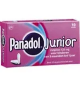 Panadol Junior 125 mg (10 zetpillen)