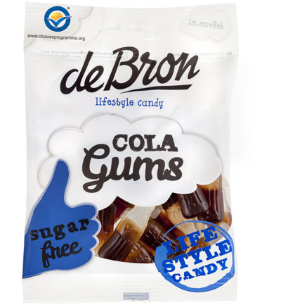 De Bron Cola gums suikervrij (100 gr)
