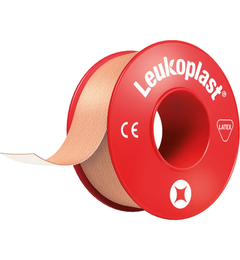 Leukoplast Hechtpleister 5m x 2.50 cm rood (1 stuk)