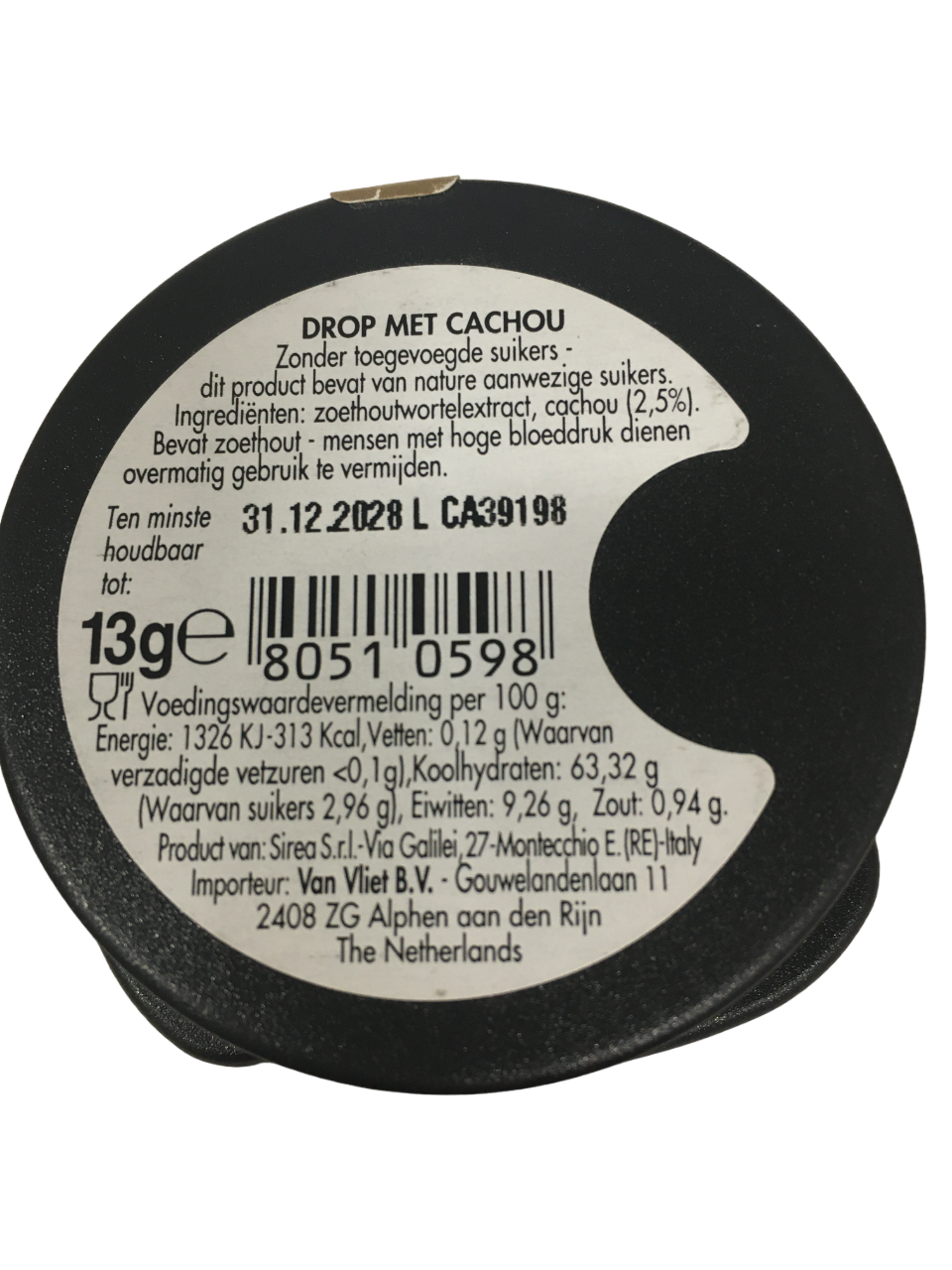 Meenk Cachou naturel drop potje (13 gr)