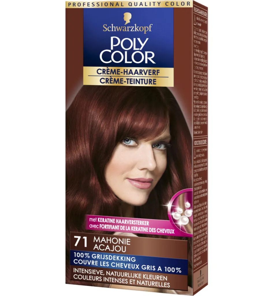 Poly Color Creme Haarverf 71 Mahonie (90 ml)