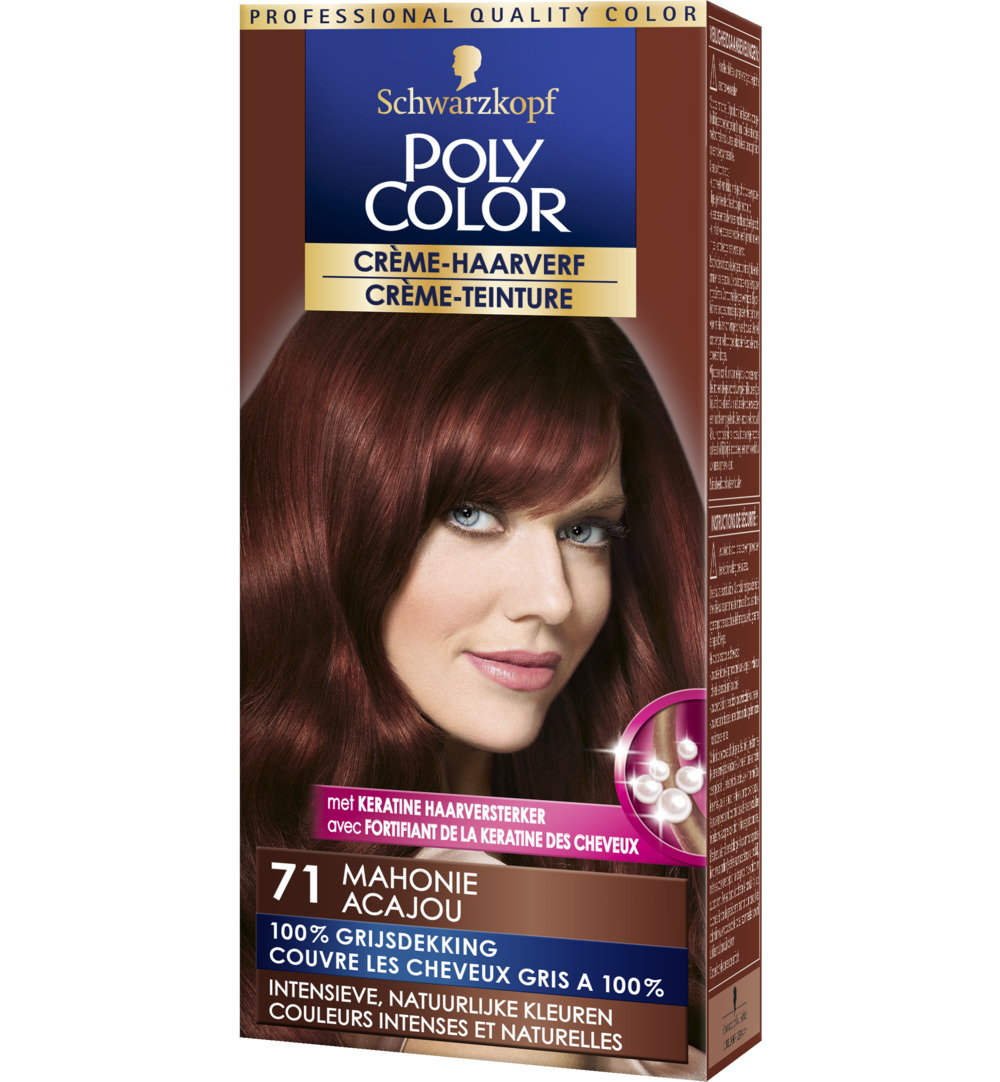 Poly Color Creme Haarverf 71 Mahonie (90 ml)