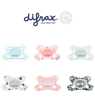 Difrax Fopspeen natural 0-6 maanden assorti (1 stuk)