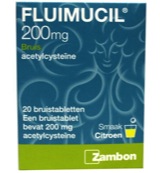 Fluimucil 200mg suikervrij (20 bruistabletten)