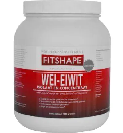 Fitshape Wei Eiwit Vanille (1000 gr)