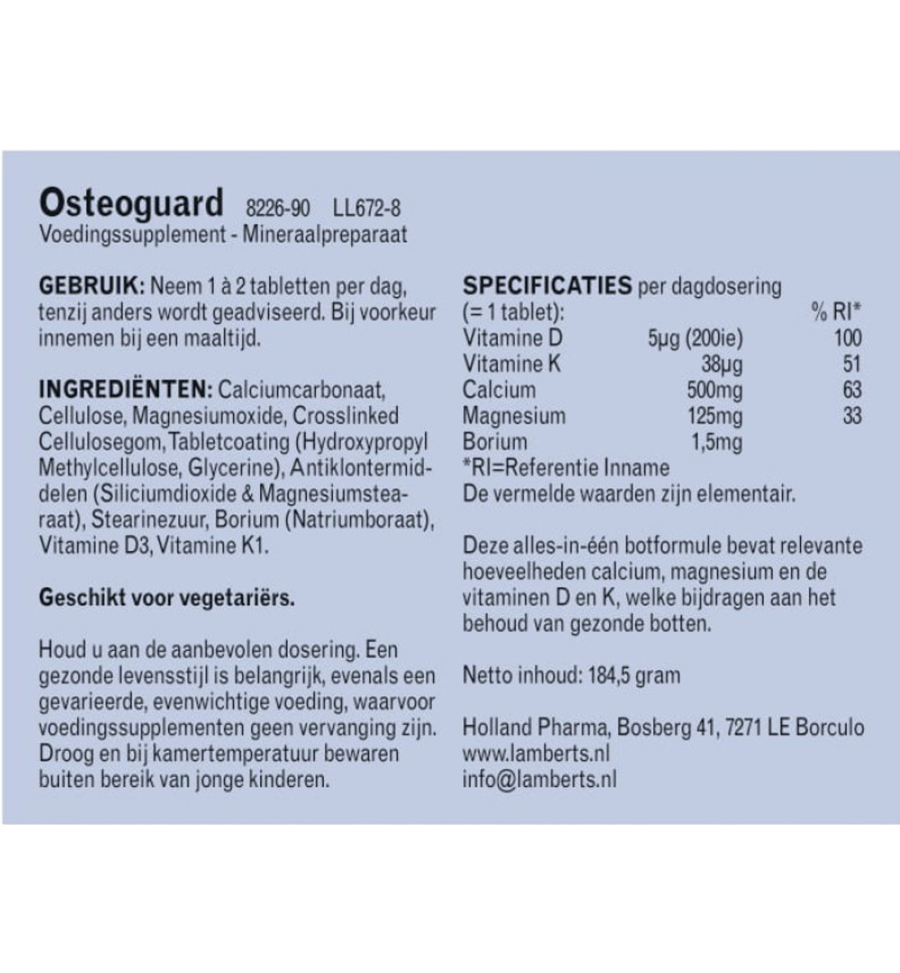 Lamberts Osteoguard (90 tabletten)