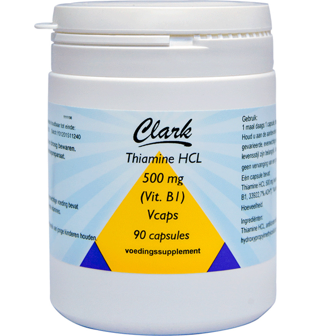 Clark Vitamine B1 500mg (90 vega capsules)