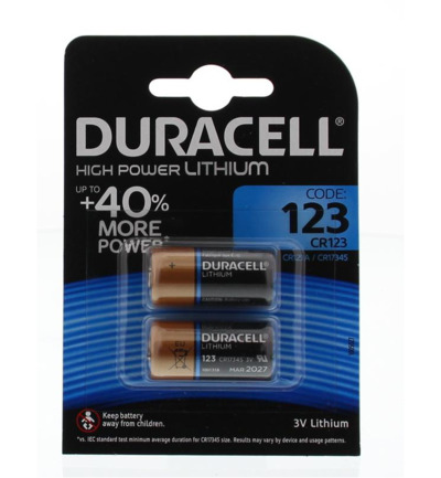 Duracell Batterij 123/2 (2 stuks)