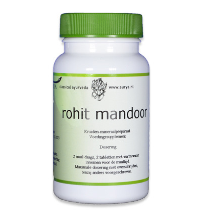 Surya Rohit mandoor (60 tabletten)