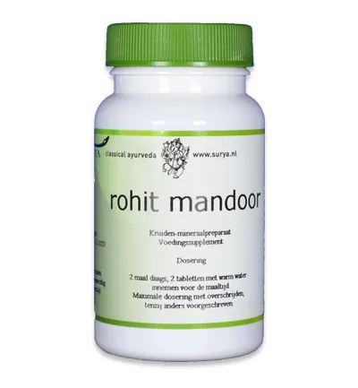 Surya Rohit mandoor (60 tabletten)
