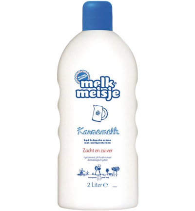 Melkmeisje Bad en douche karnemelk (2000 ml)
