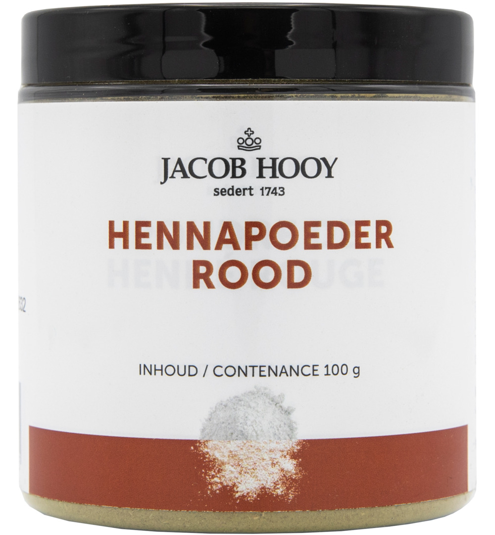 Jacob Hooy Hennapoeder rood potje (100 gr)