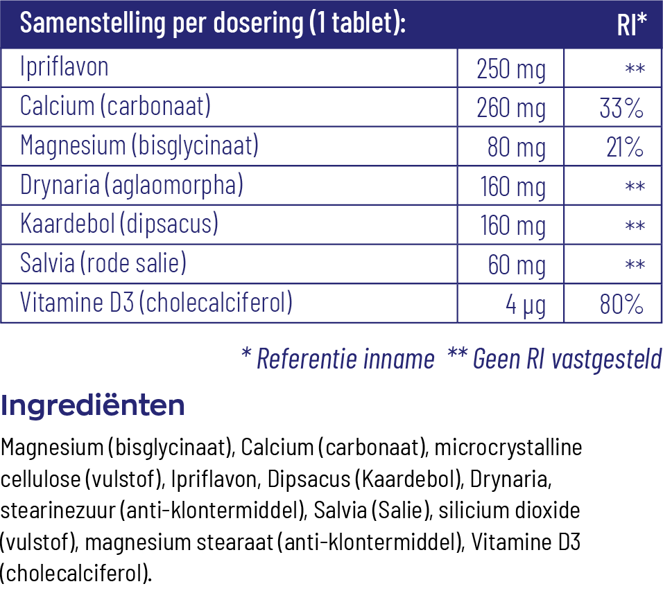 Vitakruid Ostamax Met Oa Calcium & Magnesium (90 tabletten) - image 3