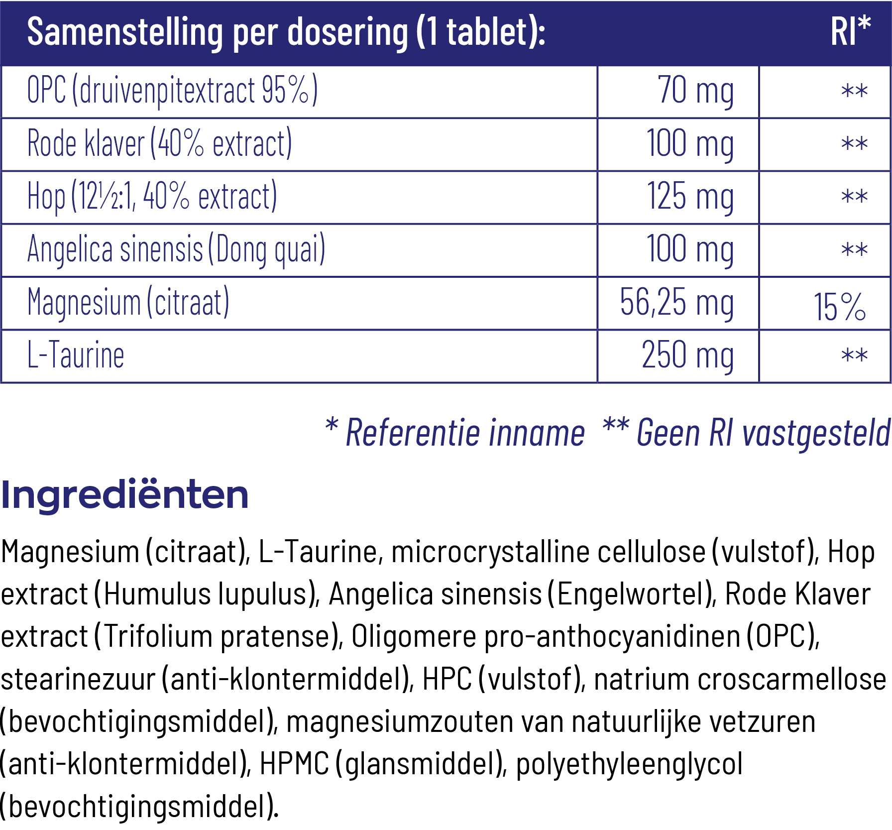 Vitakruid Feminosan Overgang Complex Oa Rode Klaver & Hop (90 tabletten) - image 3