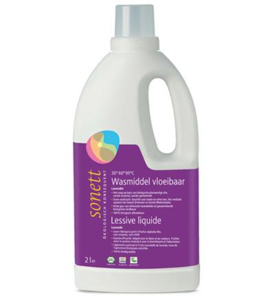Sonett Wasmiddel vloeibaar lavendel (2000 ml)