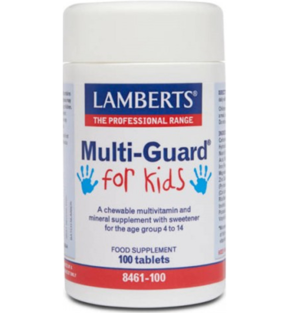 Lamberts Multi-Guard For Kids (100 kauwtabletten)