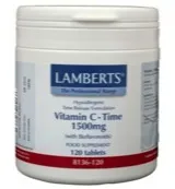 Lamberts Vitamine C 1500 Time release & bioflavonoiden (120 tabletten)
