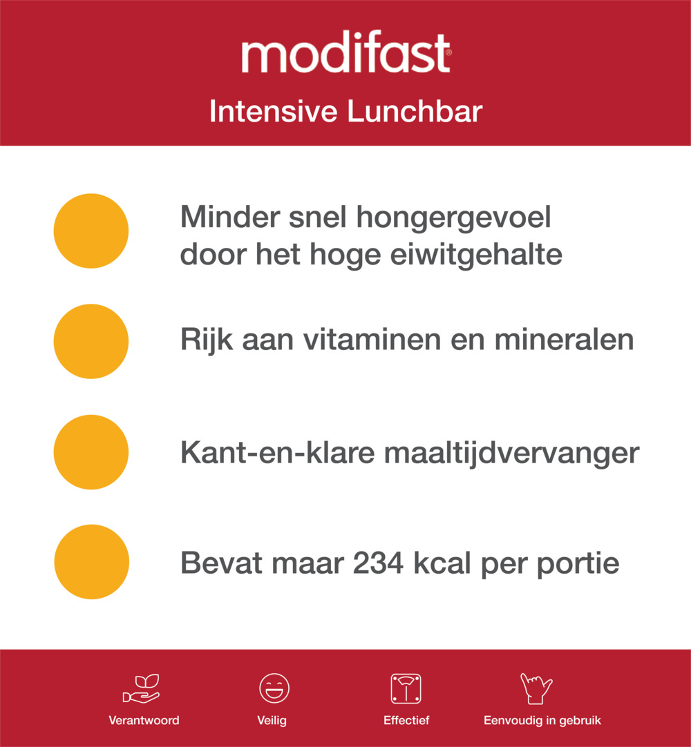 Modifast Snack & Meal Lunchreep Melkchocolade (6 X 31 gr) - image 5