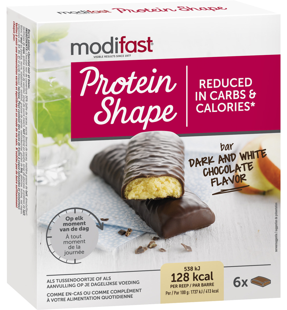 Modifast Protein Shape Pure & Witte Chocolade (6 X 31 gr)