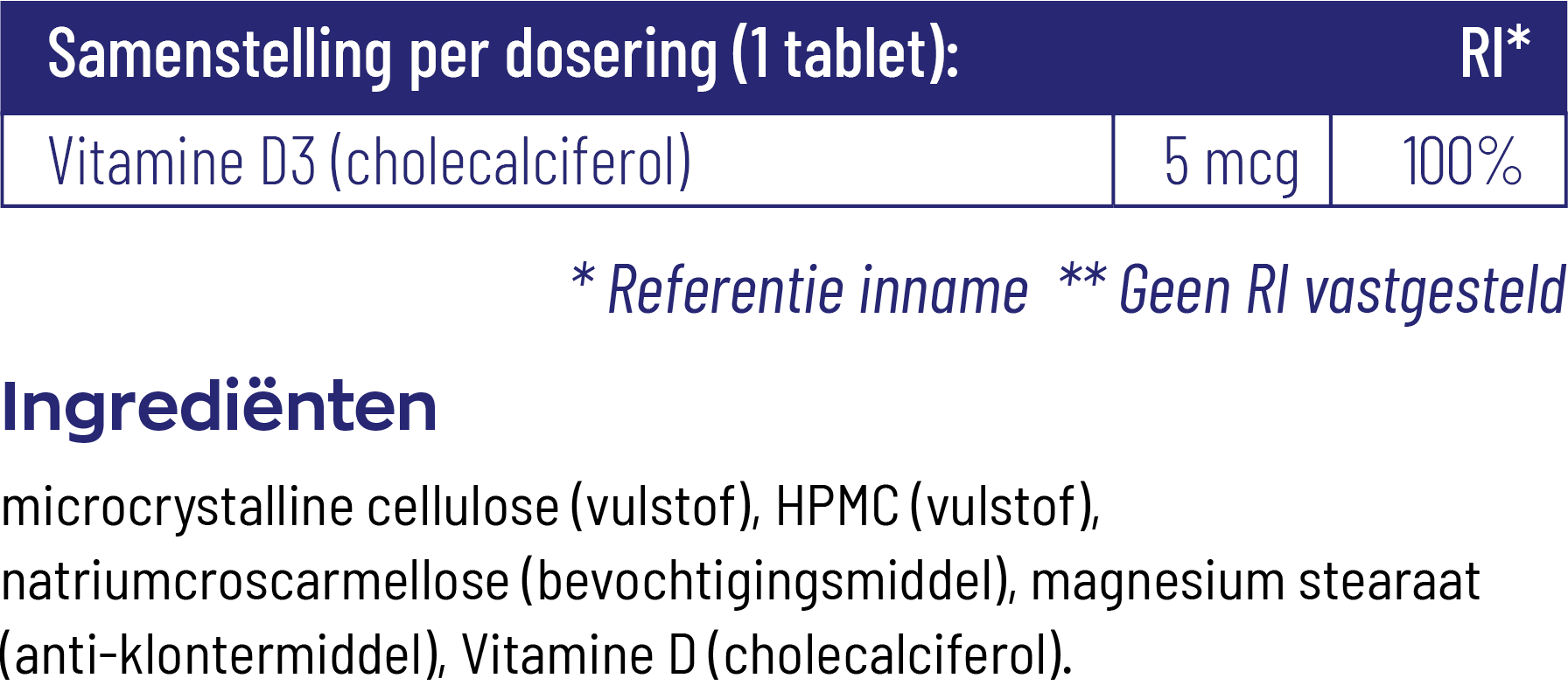 Vitakruid Vitamine D3 5 Mcg / 200 Ie (240 tabletten) - image 3