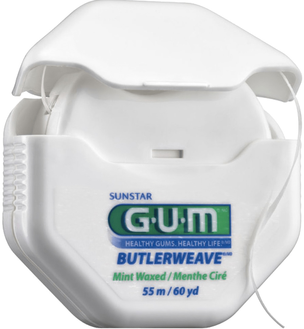 Gum Butlerweave waxed mint 55 meter (1 stuk)