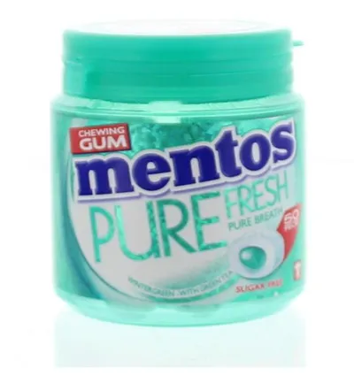 Mentos Gum pure fresh winter pot (50 stuks)