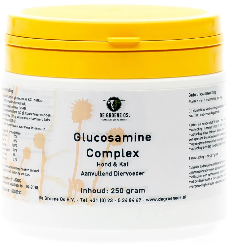 Degroene Os Glucosamine Complex Hond & Kat (250 gr)