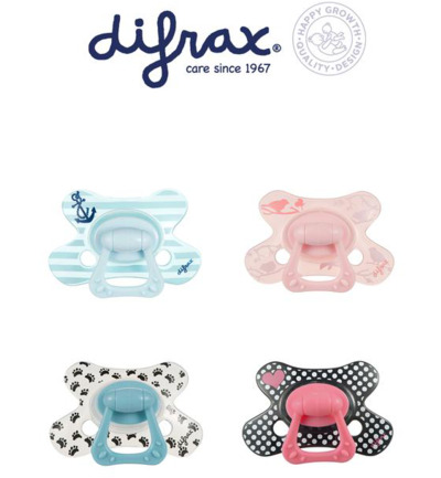 Difrax Fopspeen verstevigd dental 12+ maanden assorti (1 stuk)