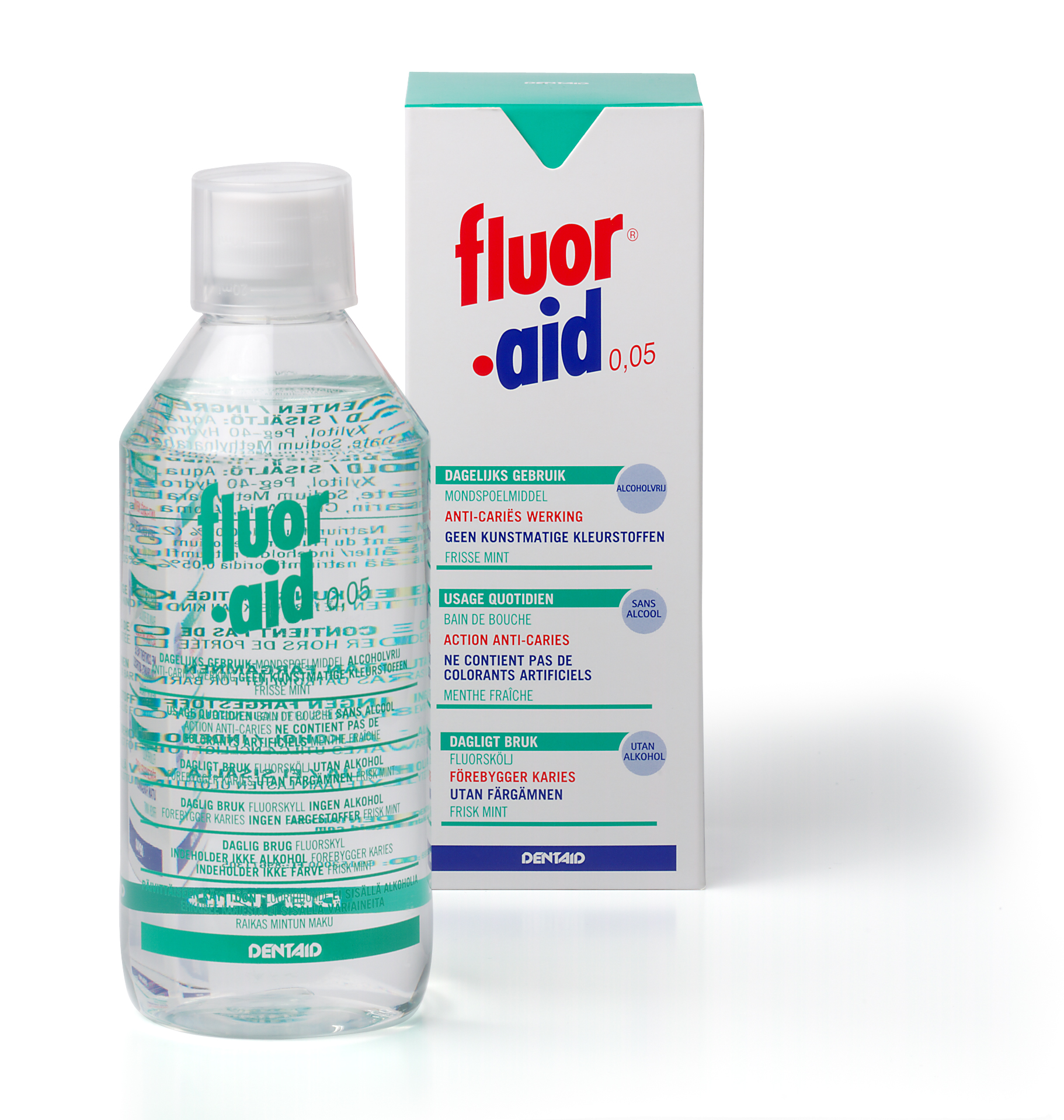 Fluor Aid Mondspoelmiddel 0.05 (500 ml)