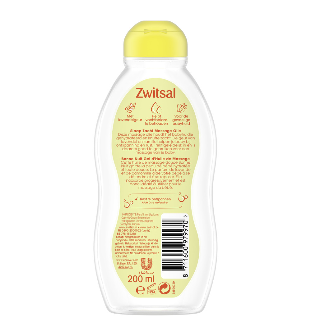 Zwitsal Slaap Zacht Olie Lavendel (200 ml) - image 2