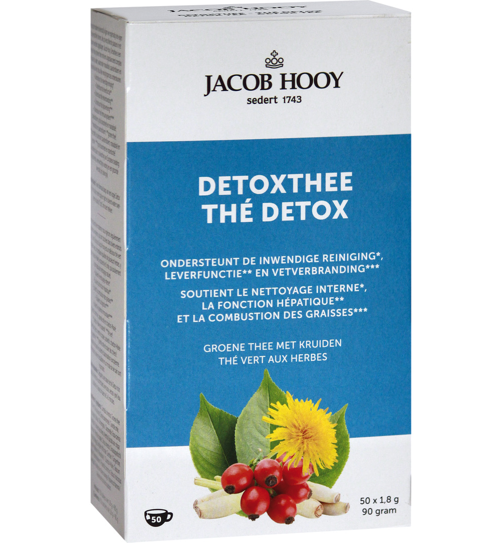 Jacob Hooy Detox Theezakjes (50 stuks)