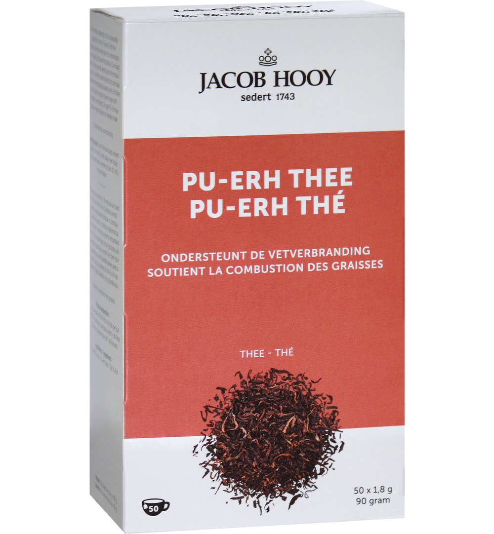 Jacob Hooy Pu Erh Theezakjes (50 stuks)