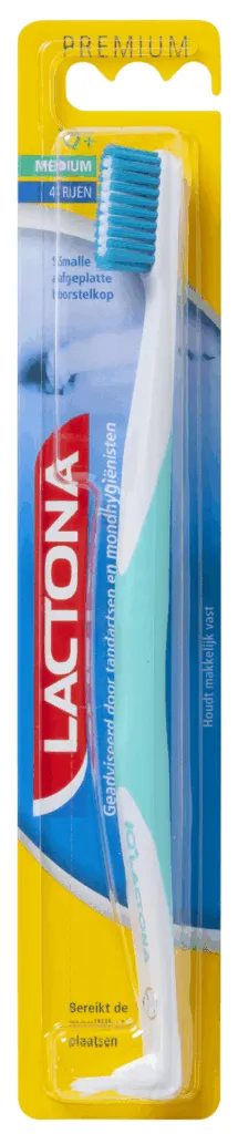 Lactona Tandenborstel IQ+ medium (1 stuk)