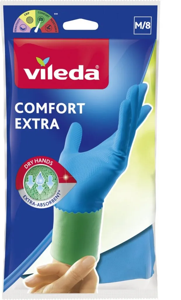 Vileda Handschoen comfort extra M (1 paar)