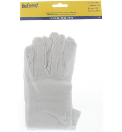 DuoProtect Handschoen katoen maat L (1 paar)