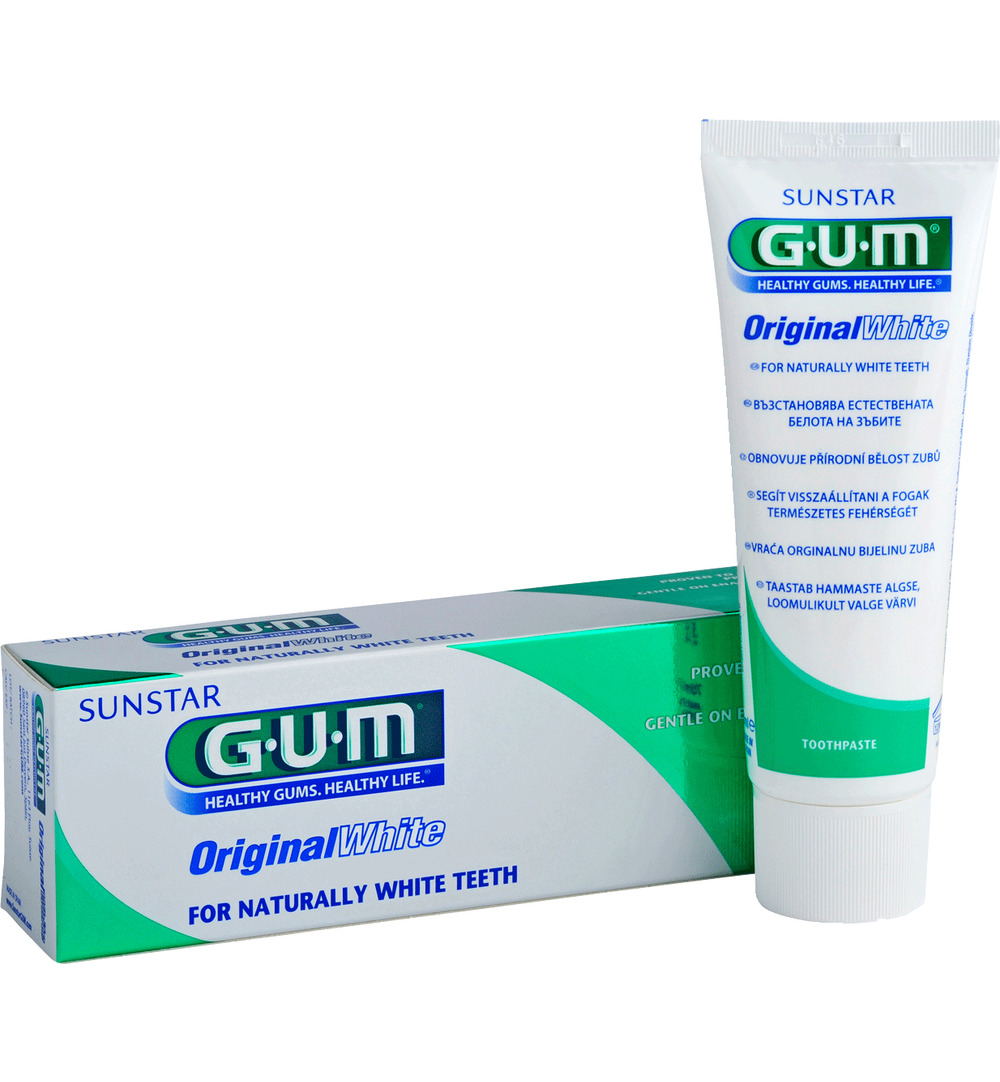 Gum Original white tandpasta (75 ml)