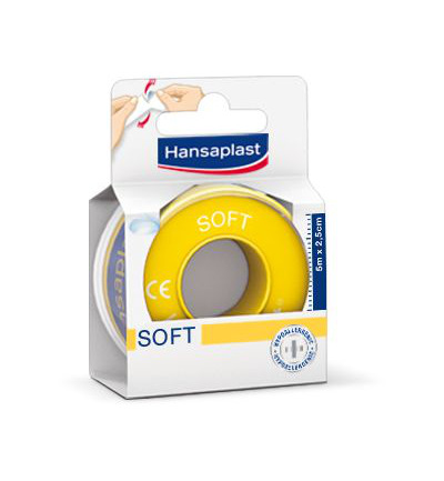 Hansaplast Hechtpleister soft 5m x 2.5 cm (1 stuk)