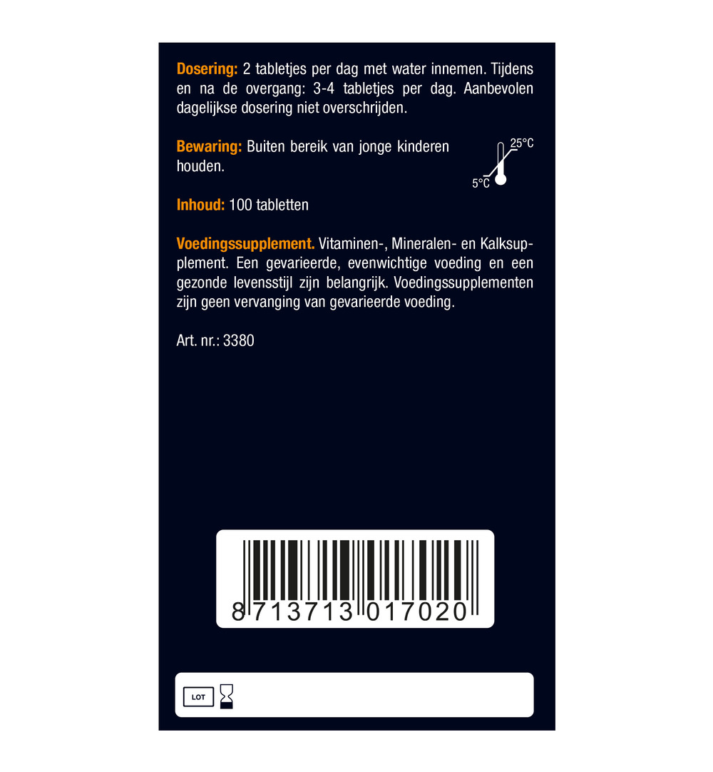 Lucovitaal Oesterkalk Calcium Vitamine D3 & K (100 tabletten) - image 6