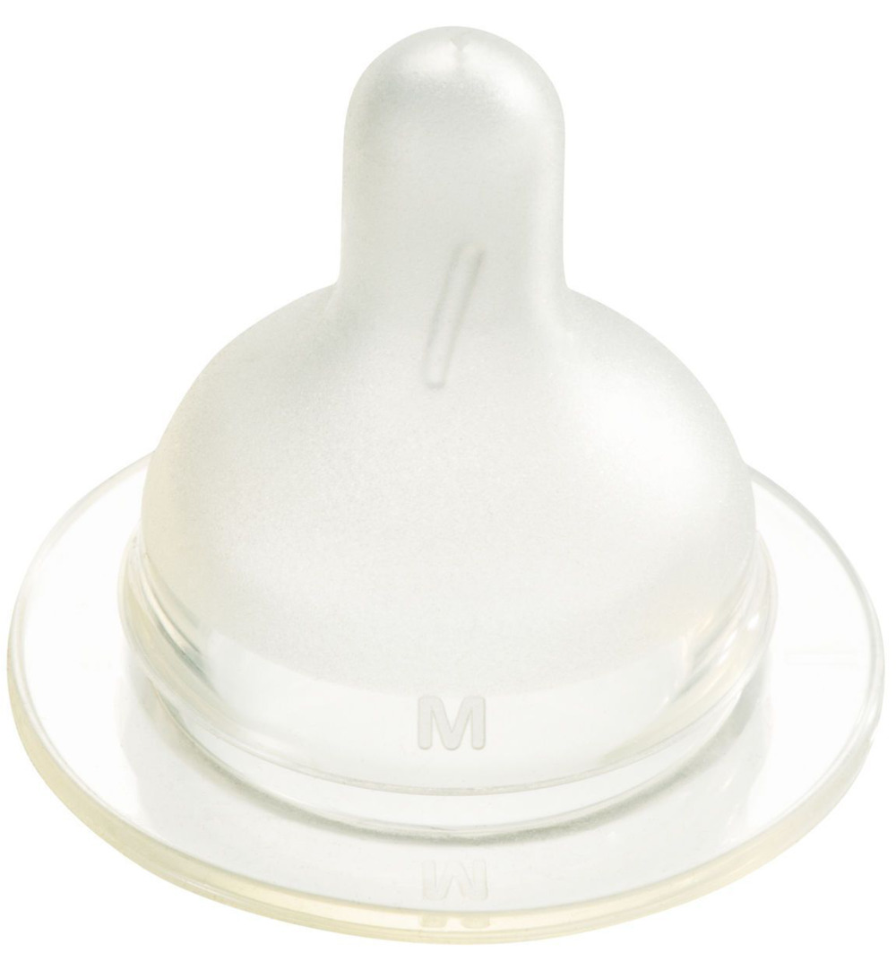 Difrax Flesspeen soft breed medium (2 stuks)