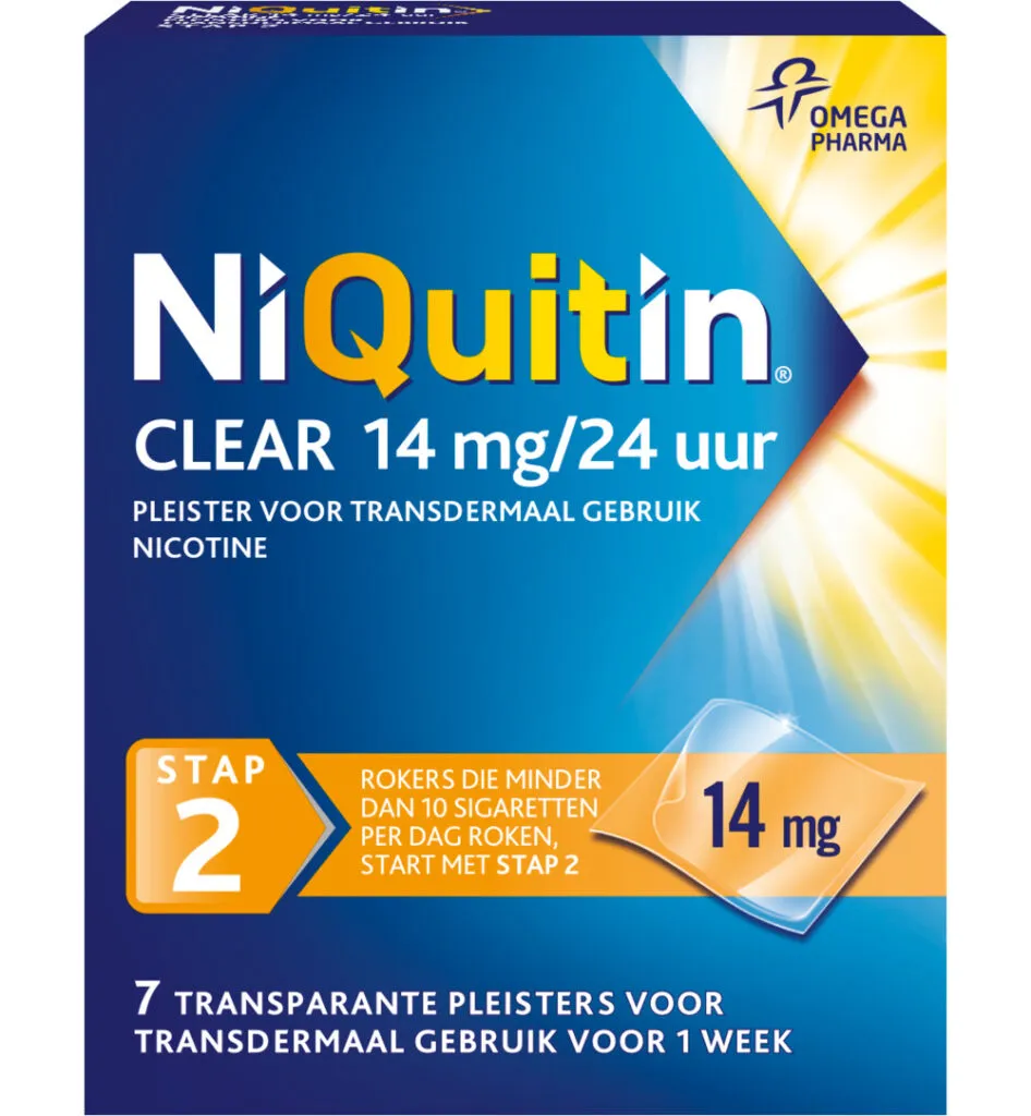 Niquitin Stap 2 14 mg (7 stuks)
